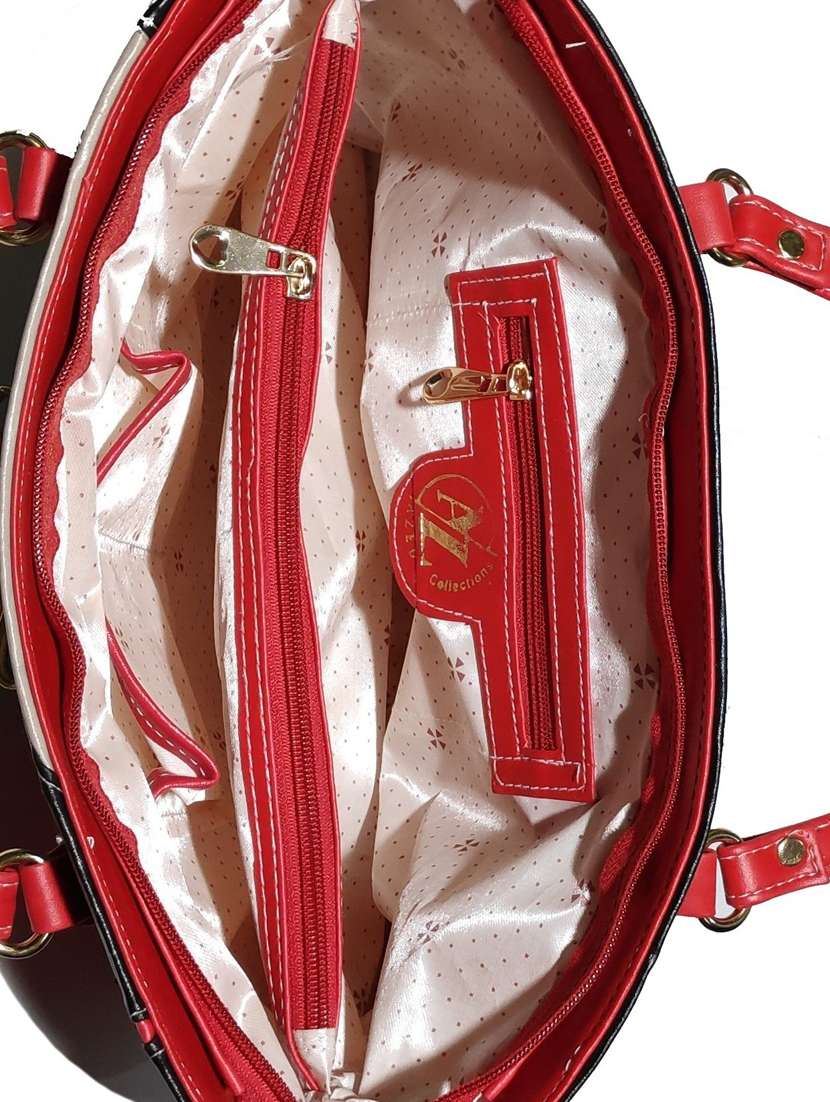 multi colored leatherette (pu) combo handbag - 18146414 -  Standard Image - 2