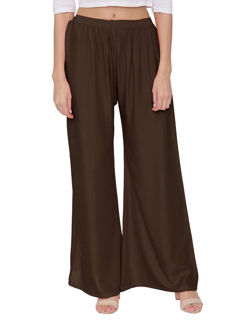 high rise flared palazzo