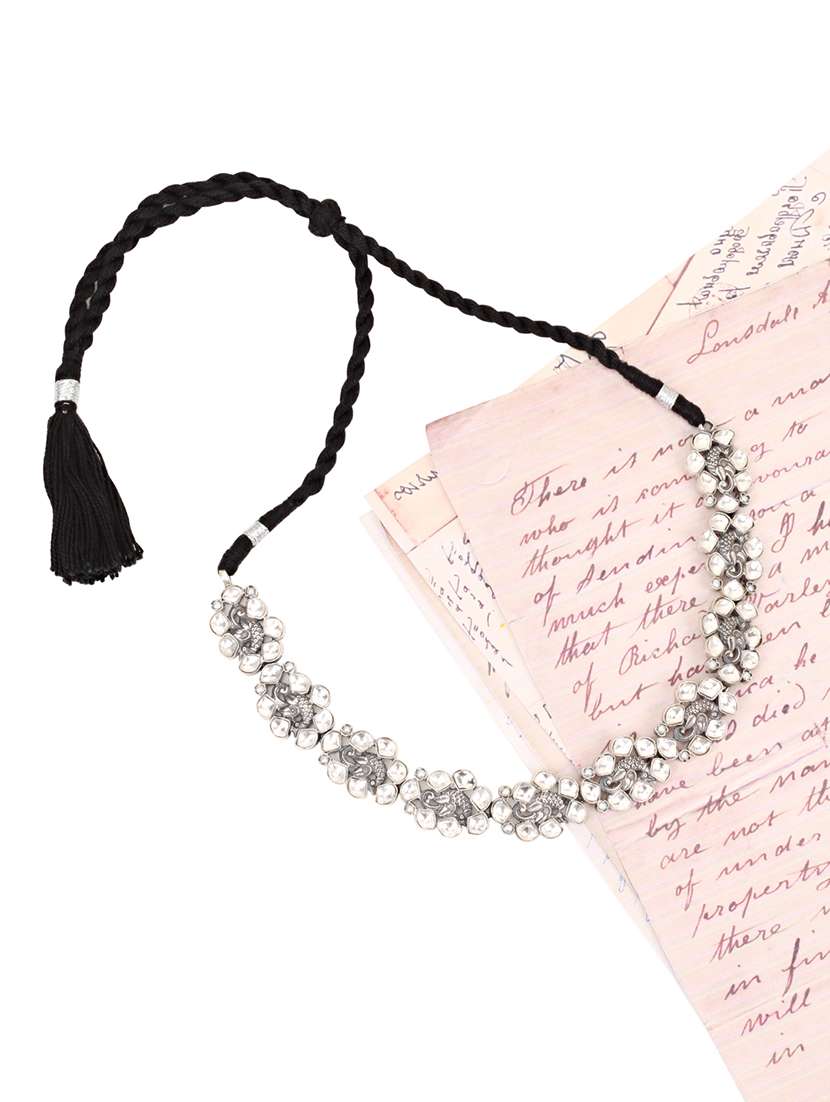 silver handcrafted necklace