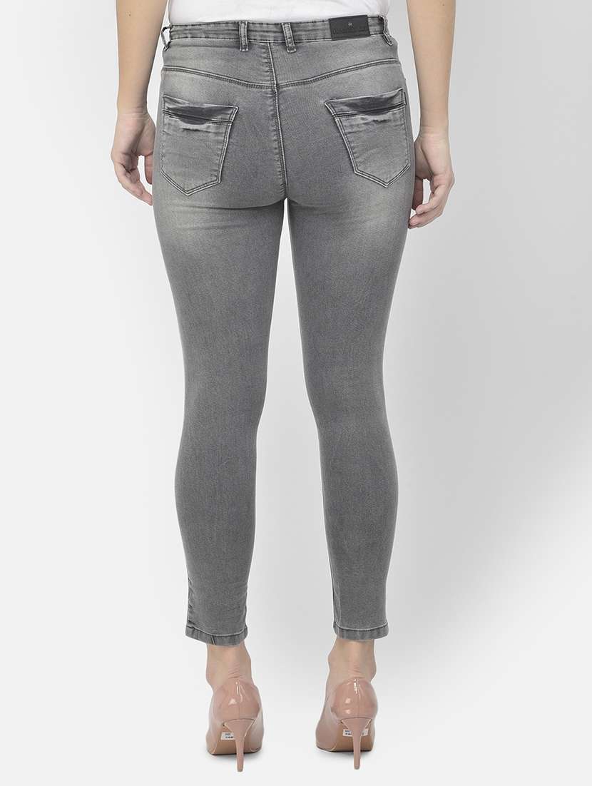 women's plain slim fit jeans - 18152237 - Standard Image - 2