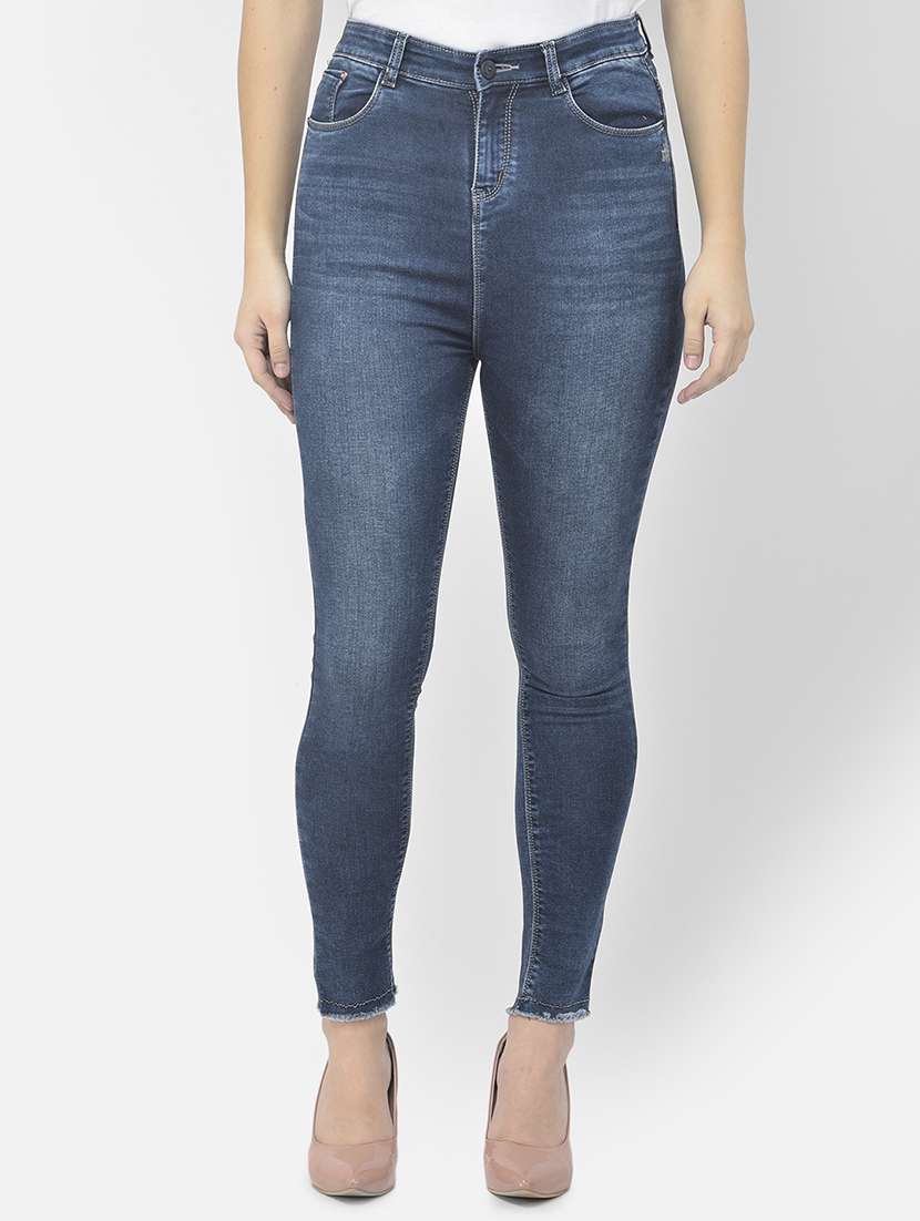 women's plain skinny fit jeans