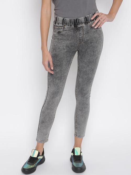 grey solid jegging - 18152248 -  Standard Image - 0