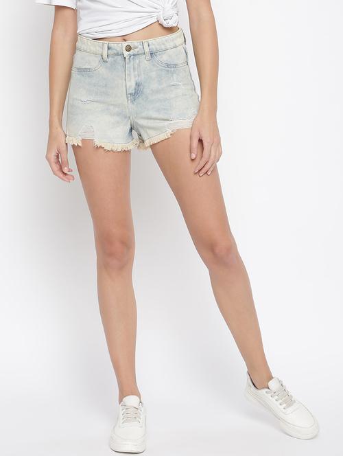 beige solid regular short - 18152315 -  Standard Image - 0