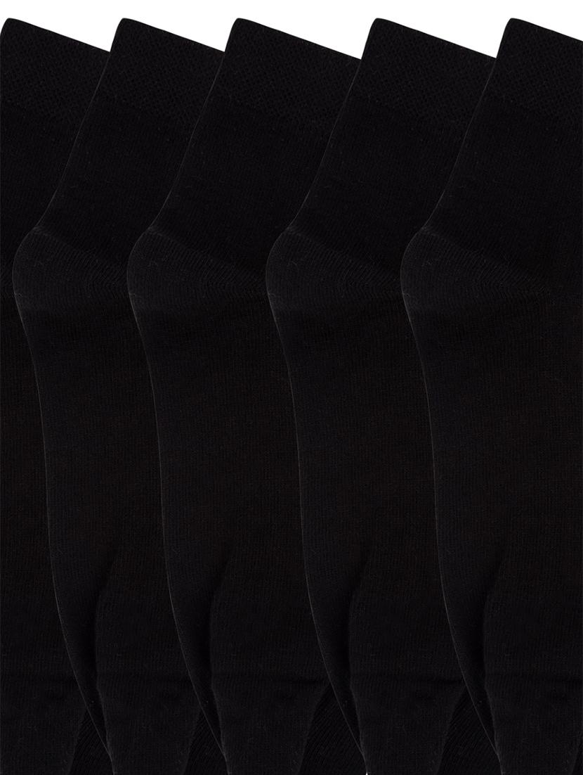 pack of 5 black cotton ankle length sock - 18157564 - Standard Image - 2