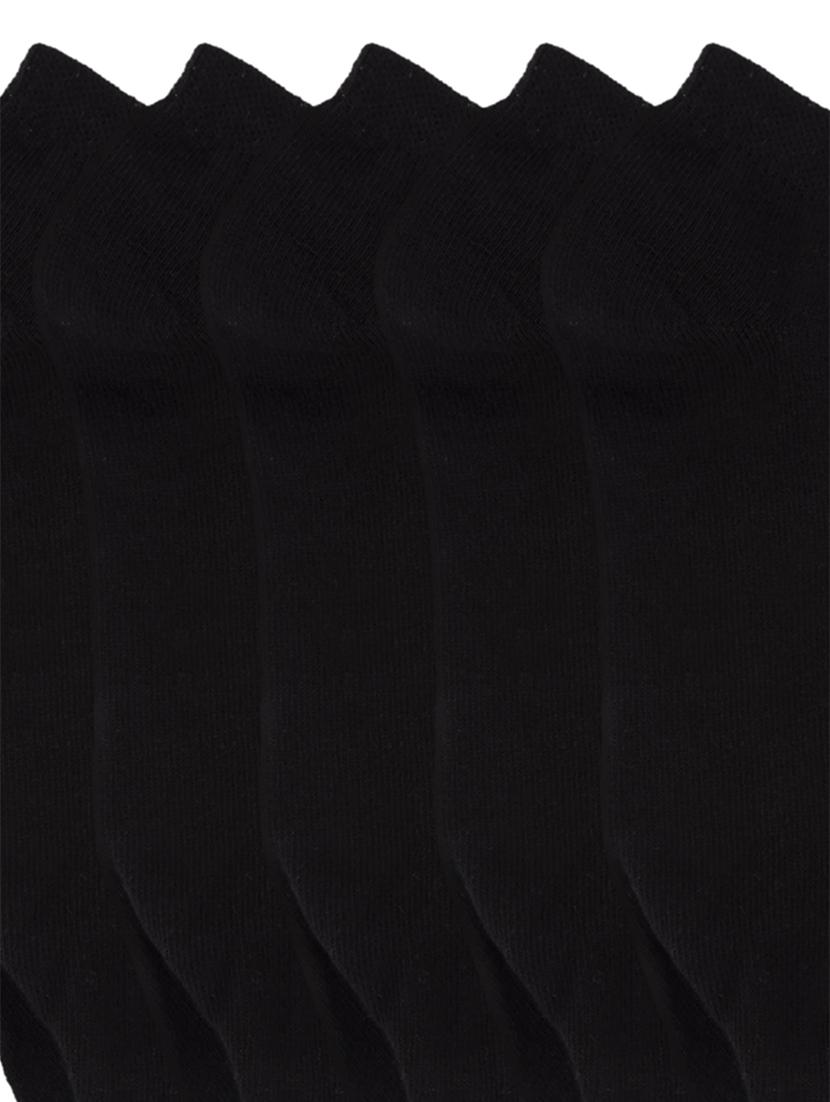 pack of 5 black cotton ankle length sock - 18157571 - Standard Image - 2