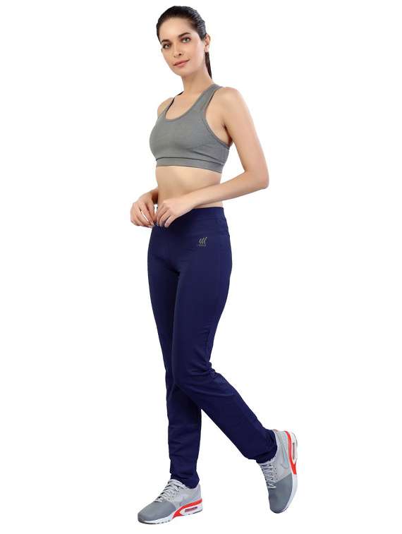 navy blue solid yoga pants track pant - 18163259 -  Standard Image - 2