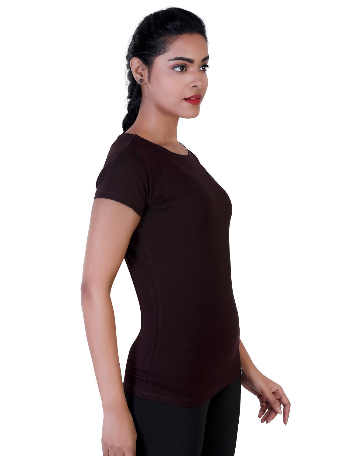 round neck solid tee - 18164615 - Standard Image - 2