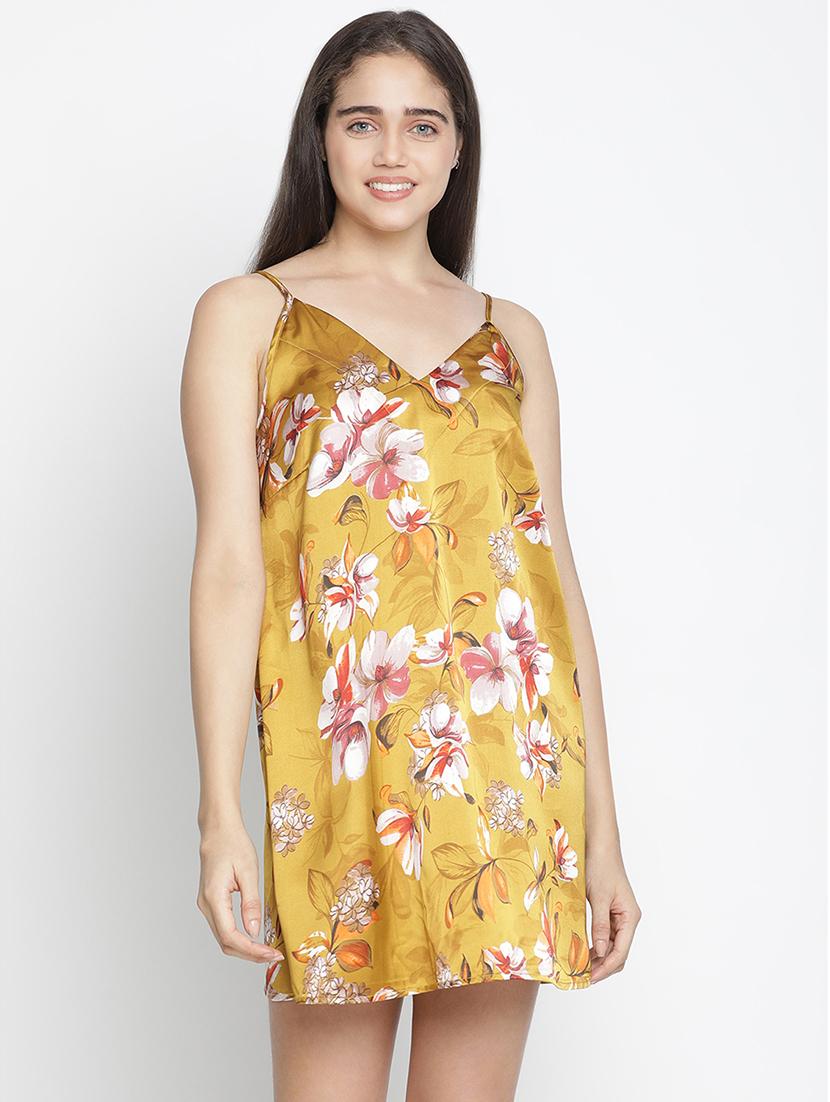 cami neck satin sleepshirt