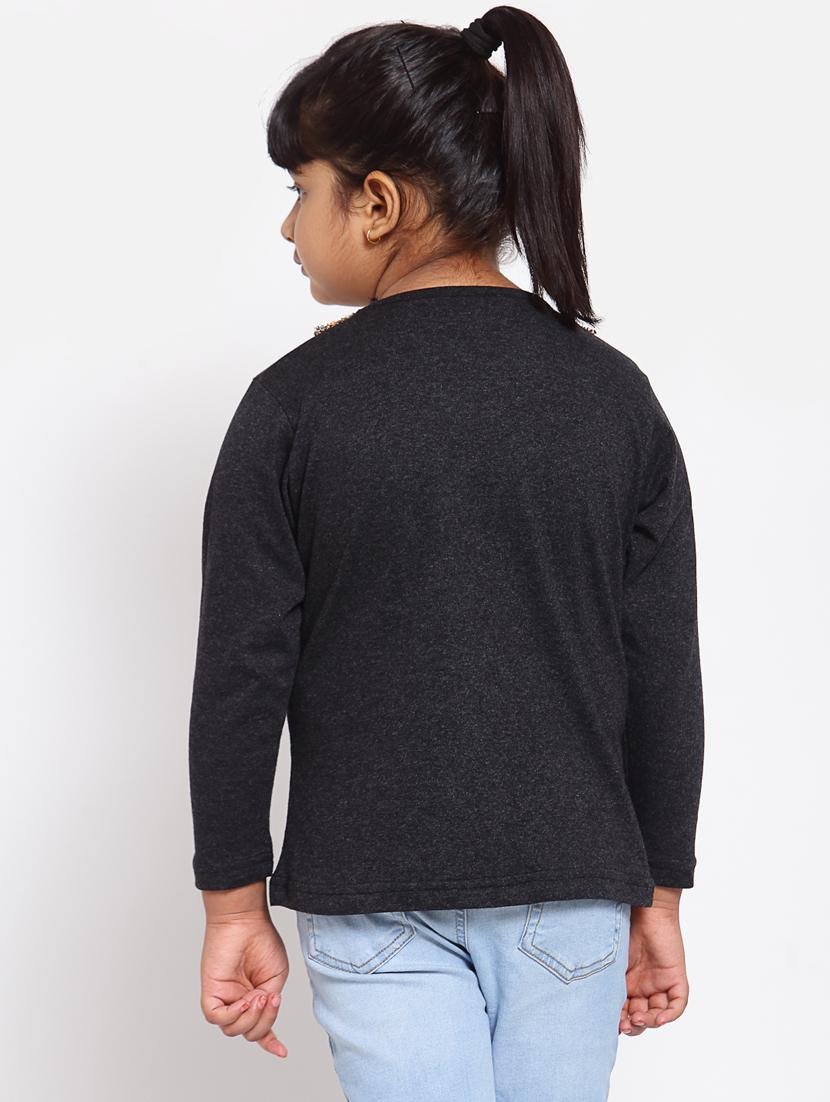 black solid regular tee - 18169134 - Standard Image - 2