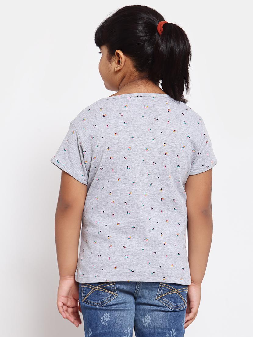 grey printed regular tee - 18169148 - Standard Image - 2