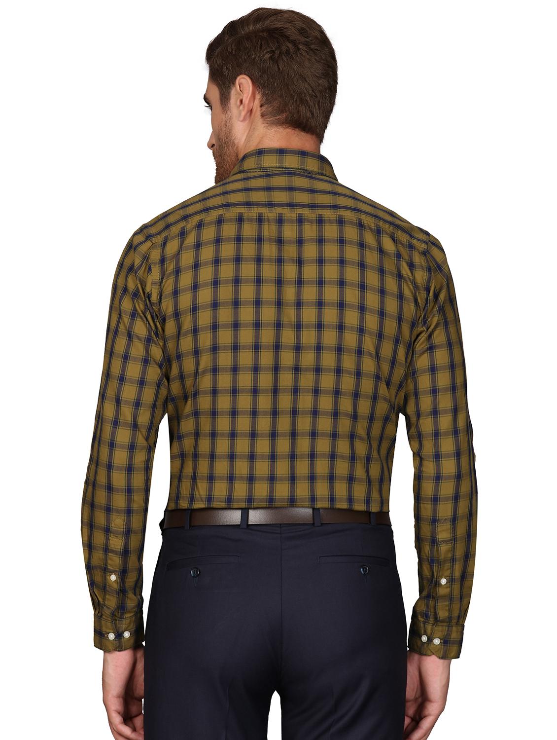 yellow cotton formal shirt - 18169967 - Standard Image - 2