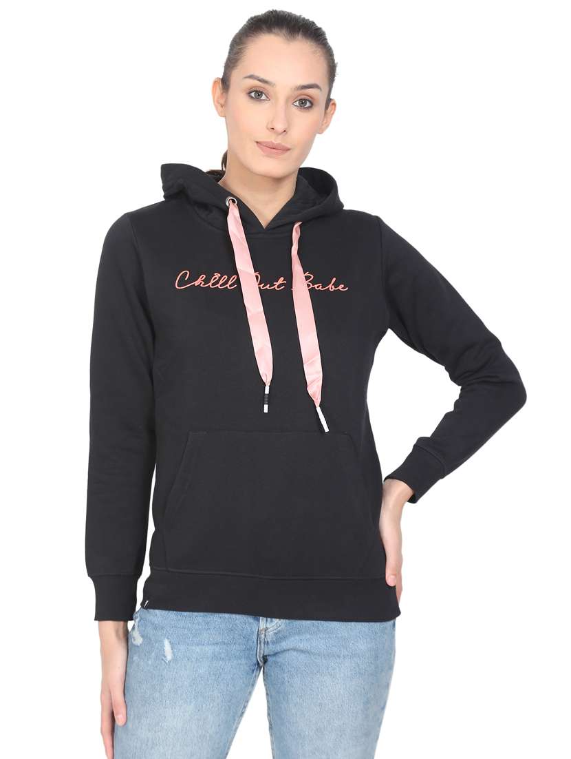 women's chest print sweatshirt