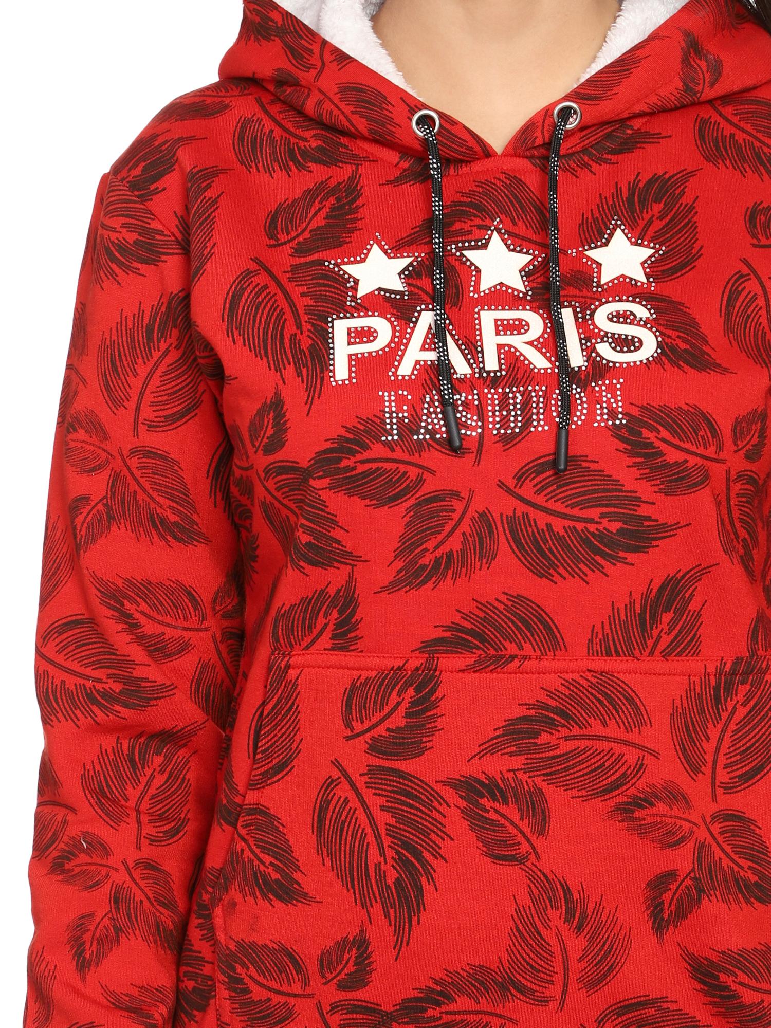 red fleece sweatshirt - 18171185 - Standard Image - 2