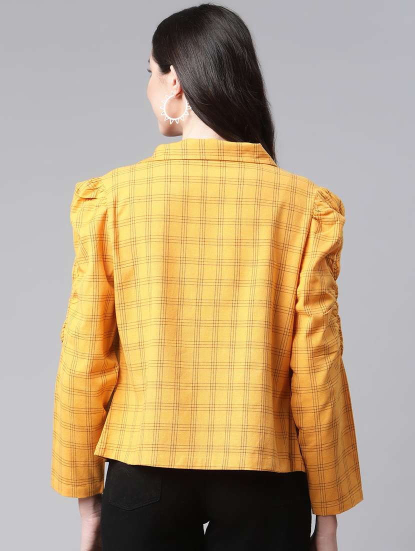 long checkered jacket - 18171239 - Standard Image - 2