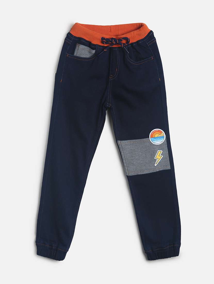 boy's printed jogger jeans