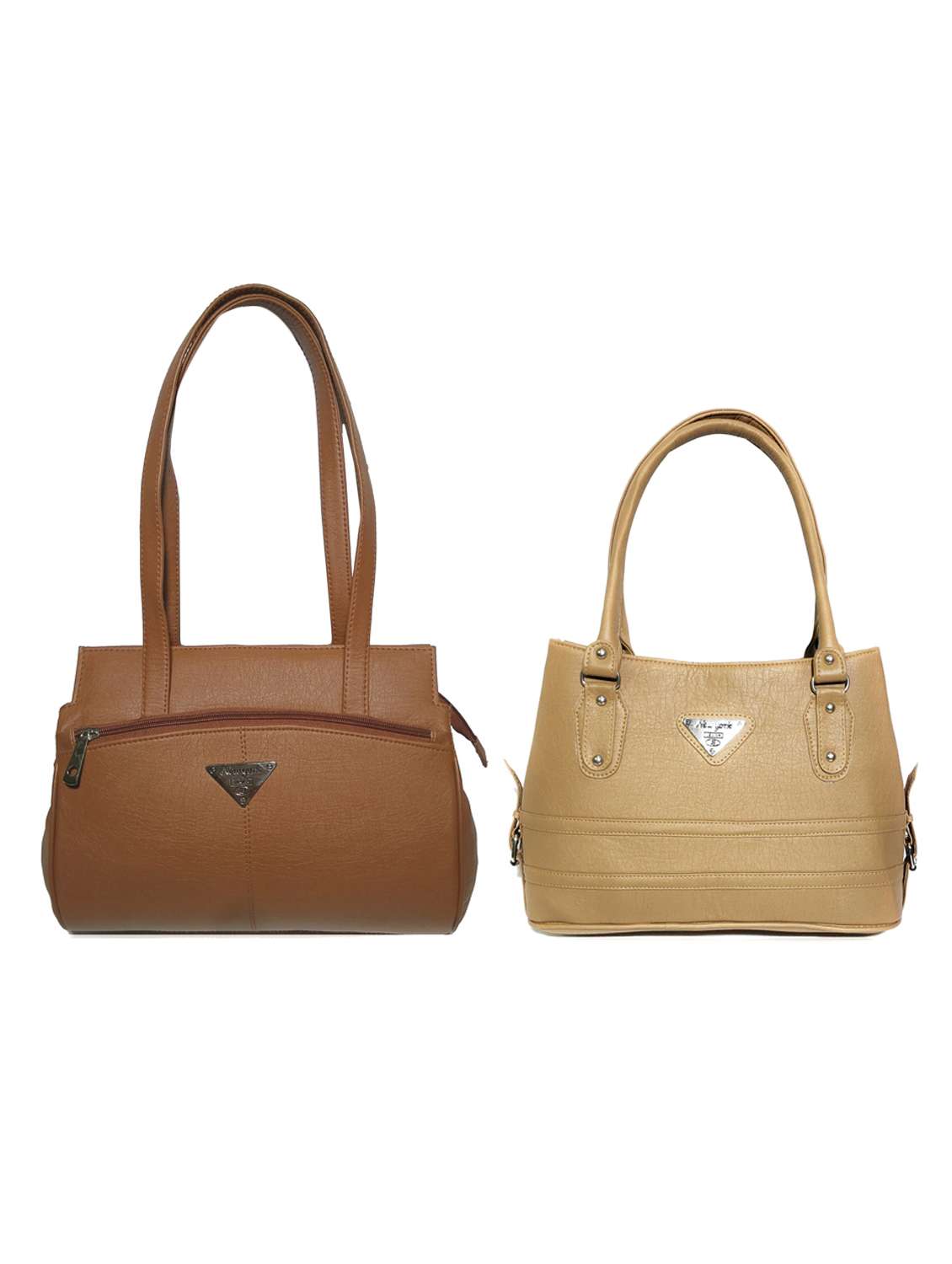 multi colored leatherette (pu) combo handbag