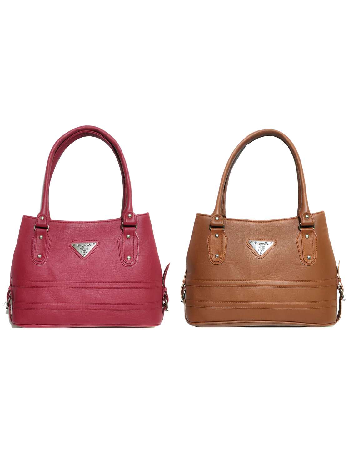 multi colored leatherette (pu) combo handbag