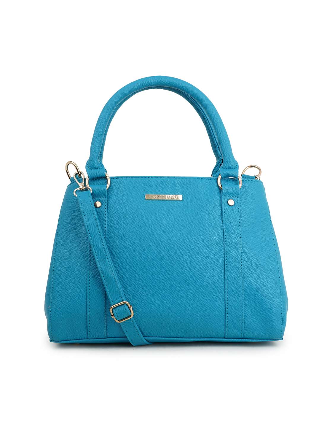 nude leatherette (pu) handbag