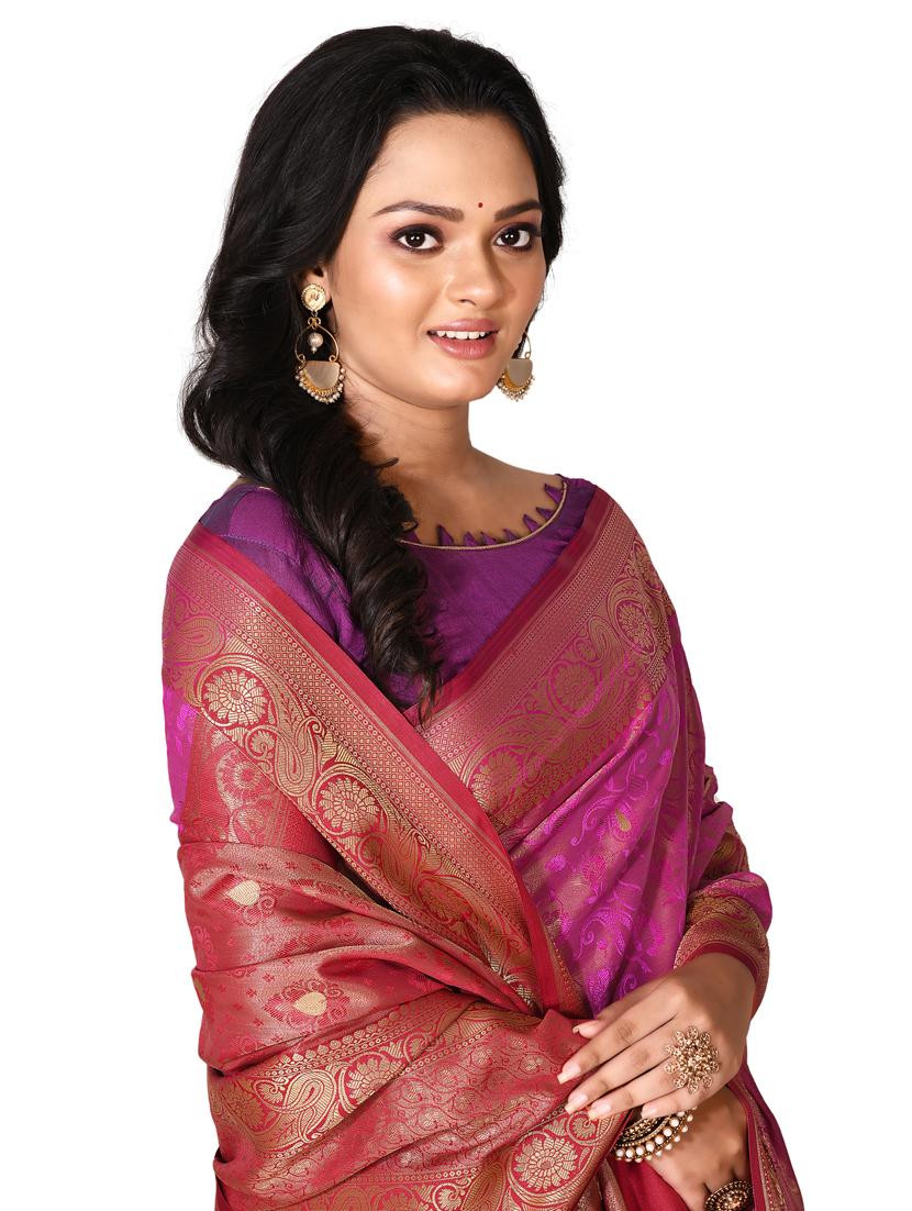 zari work kanjivaram saree - 18178621 - Standard Image - 2