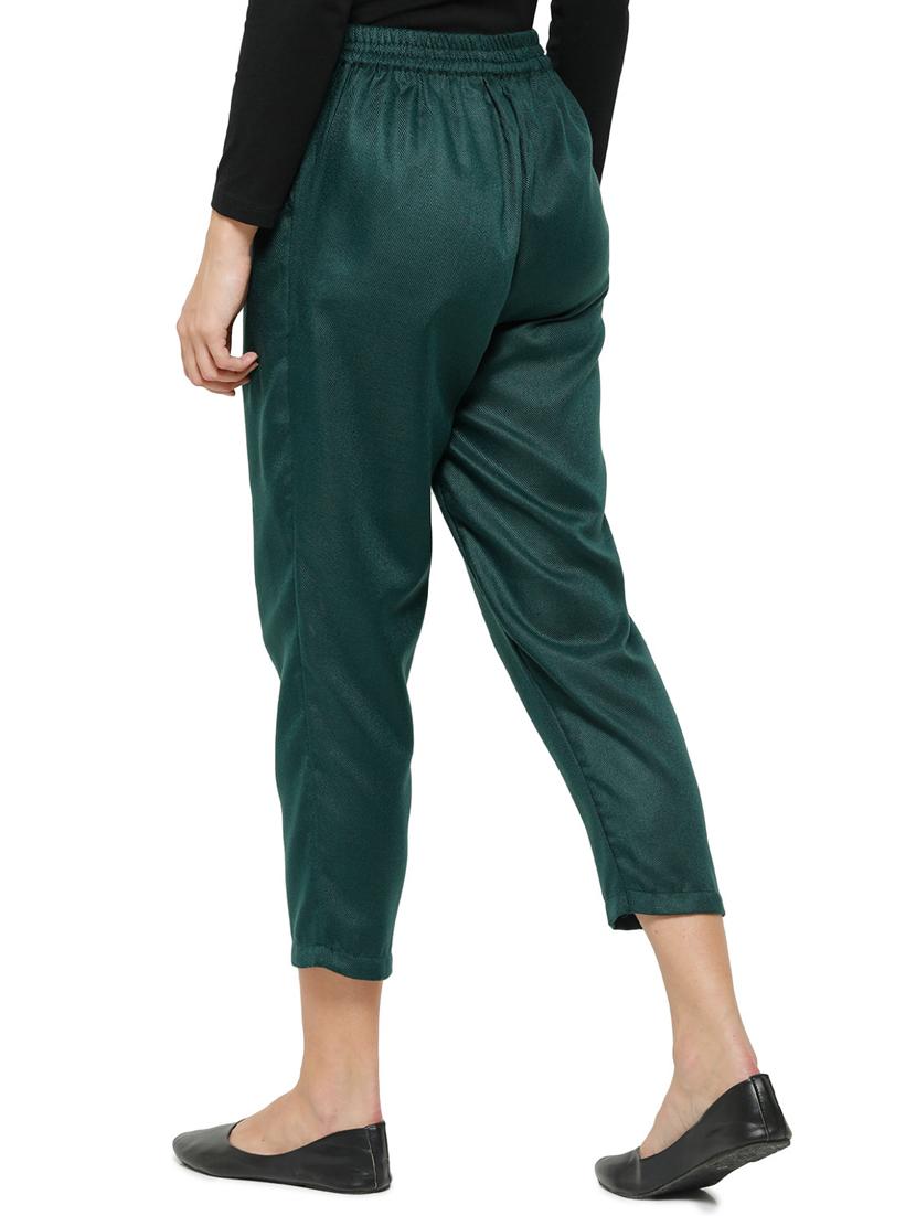 green rayon trousers - 18178810 - Standard Image - 2