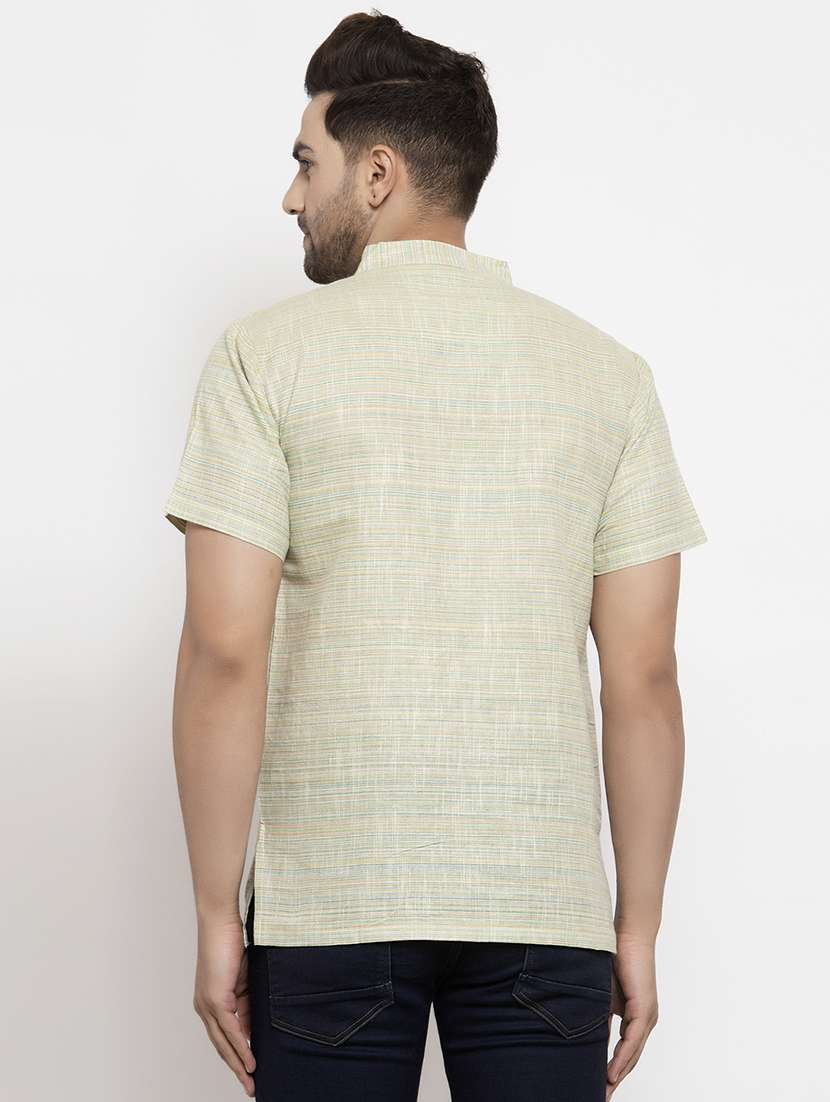 green solid short kurtas kurta - 18179166 -  Standard Image - 2