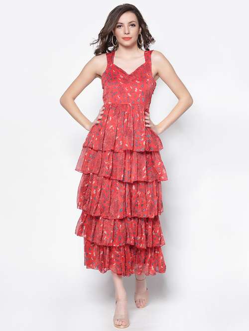 women's layered floral dress - 18181747 -  Standard Image - 0