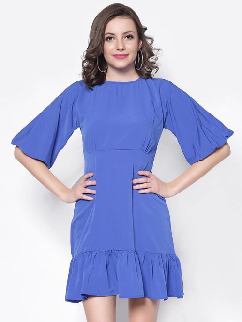women's tiered dress solid dress - 18181752 - Standard Image - 0