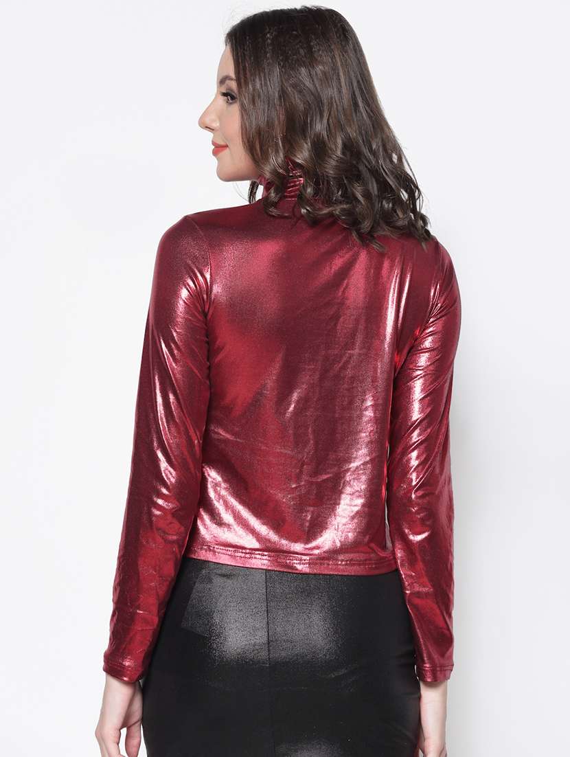 women's straight high neck top - 18181951 -  Standard Image - 2