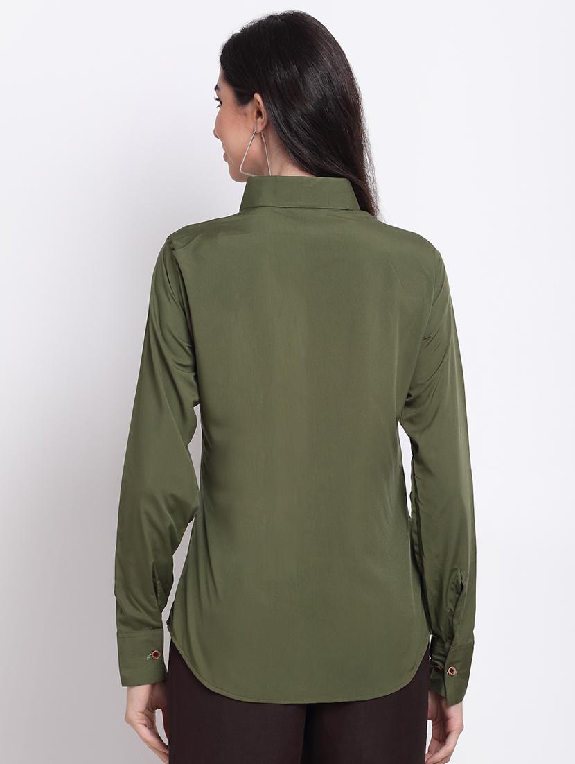 long sleeved solid shirt - 18182229 - Standard Image - 2