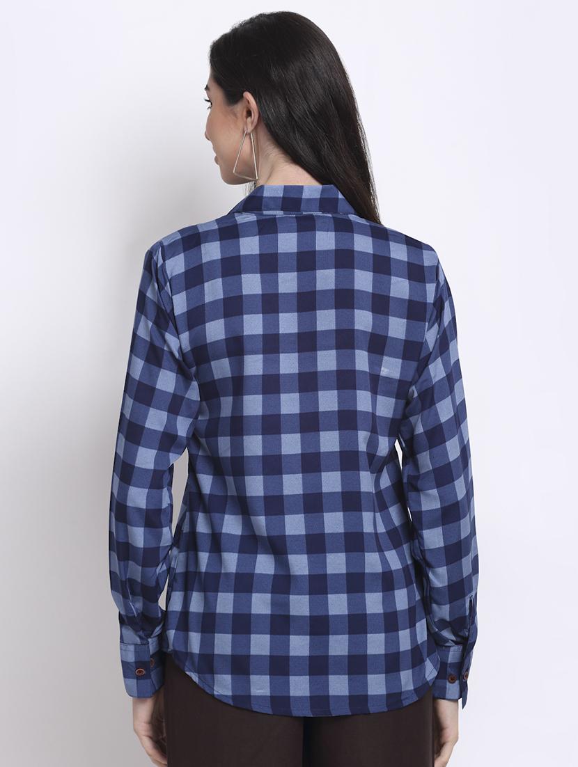 long sleeved checkered shirt - 18182231 - Standard Image - 2