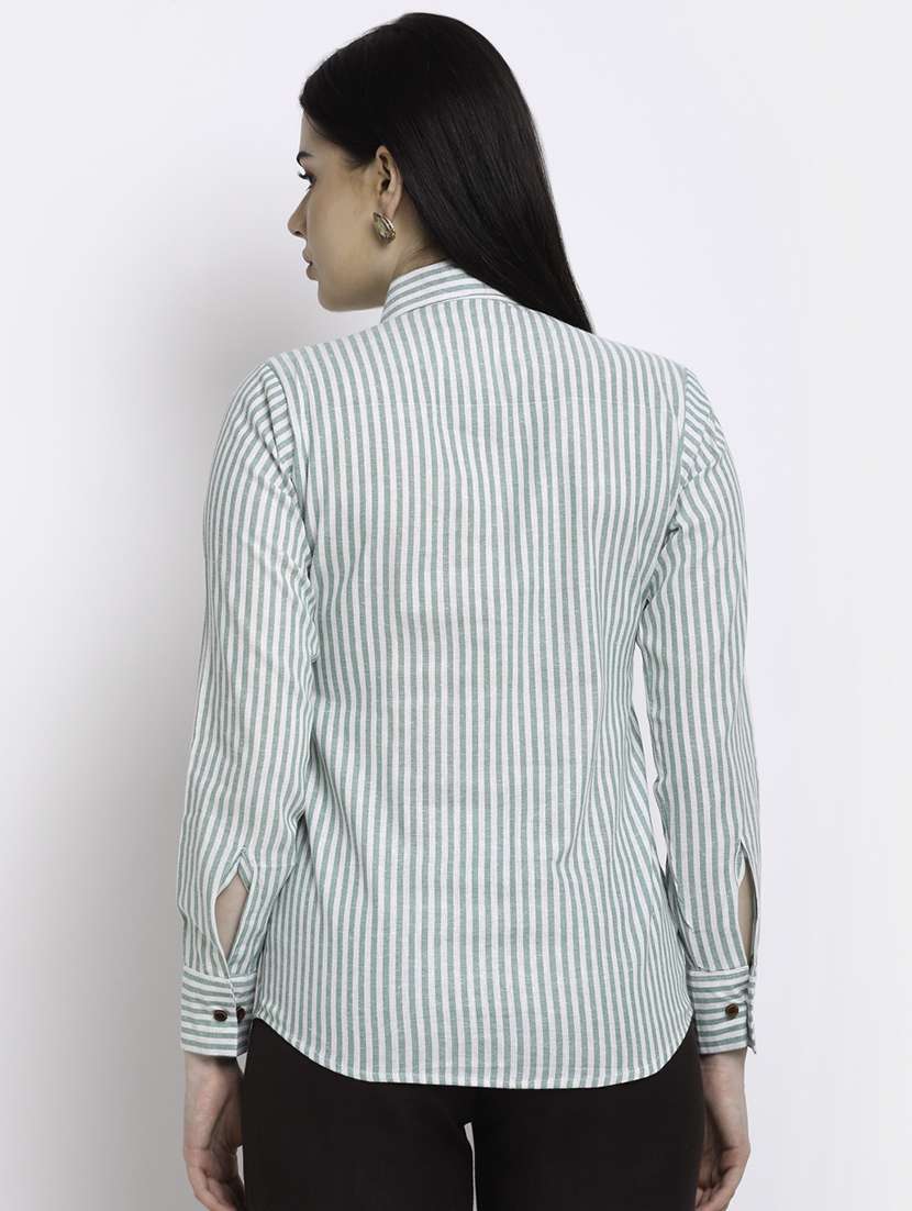 long sleeved striped shirt - 18182238 - Standard Image - 2