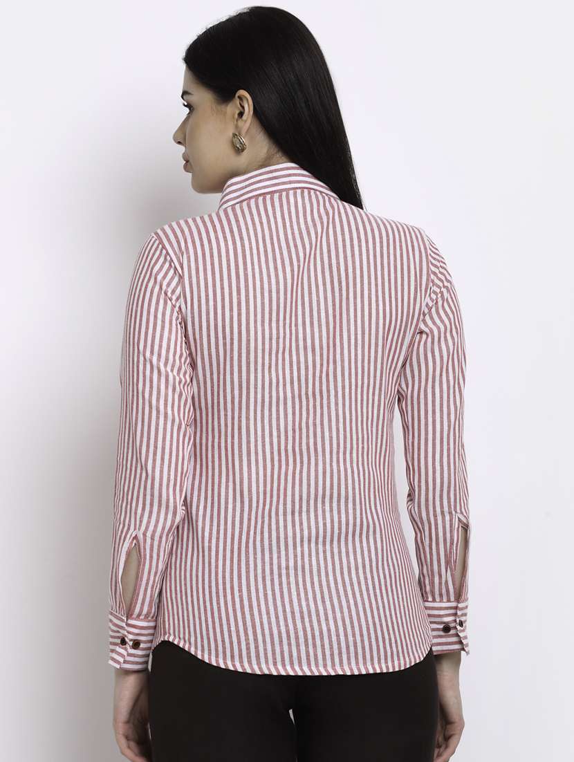 long sleeved striped shirt - 18182241 - Standard Image - 2