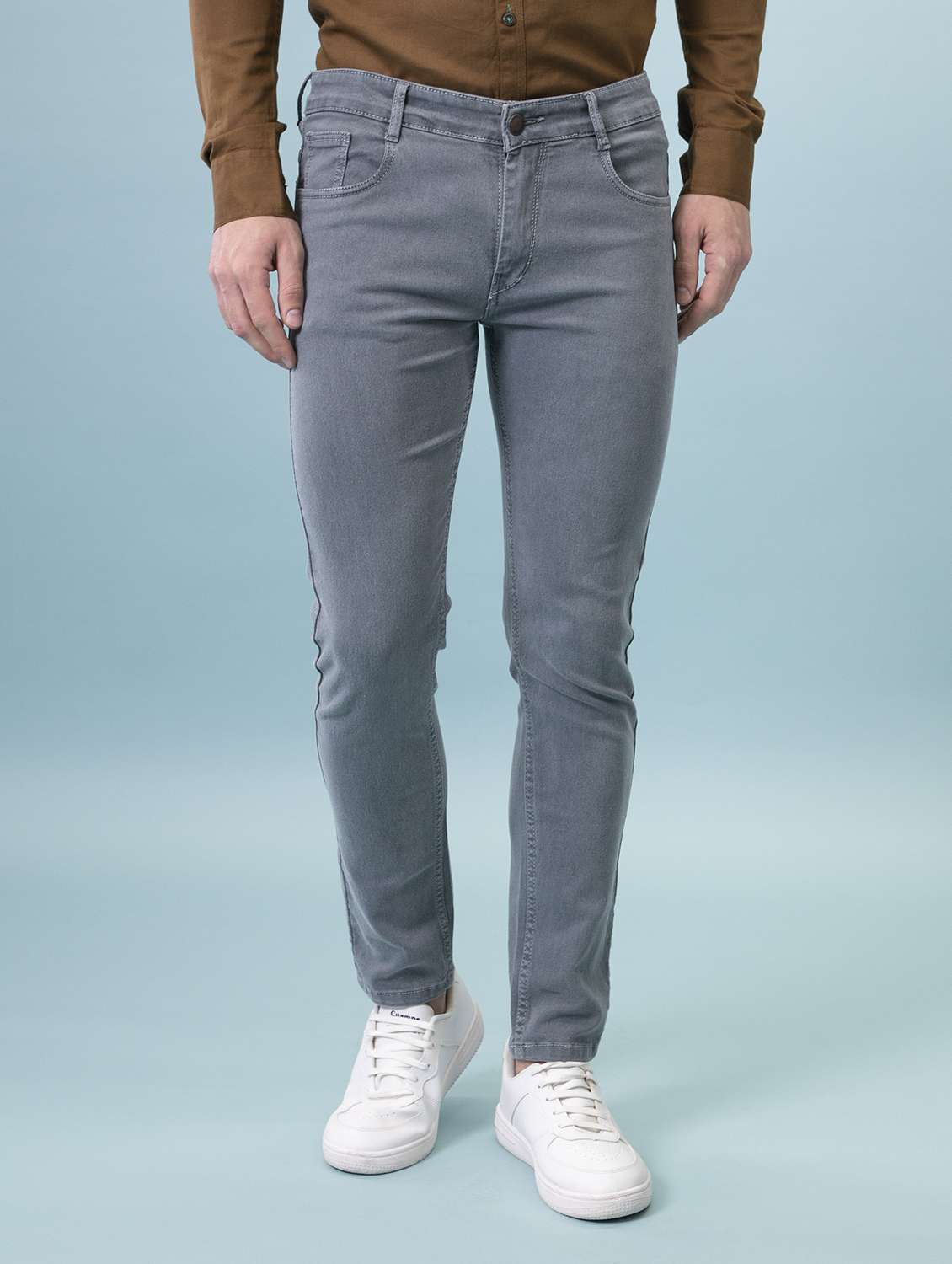 mens slim fit plain jeans