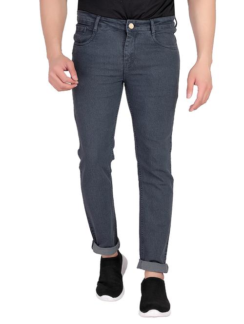 mens slim fit plain jeans - 18182300 - Standard Image - 0