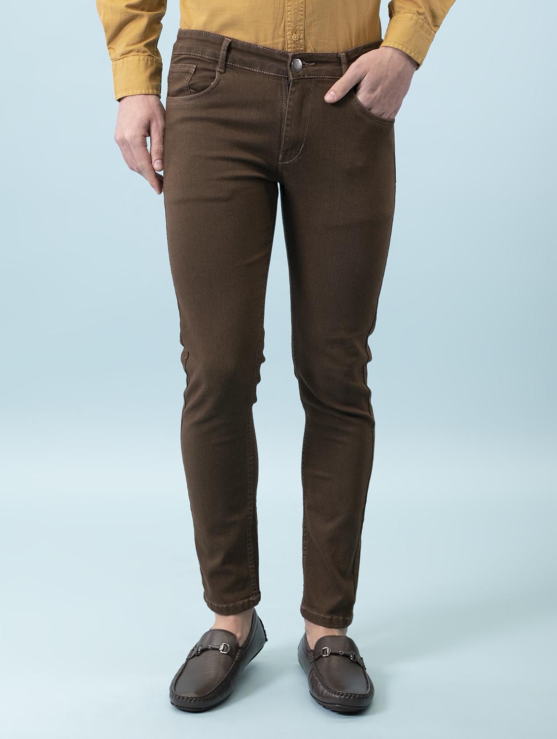 mens slim fit plain jeans - 18182311 - Zoom Image - 0