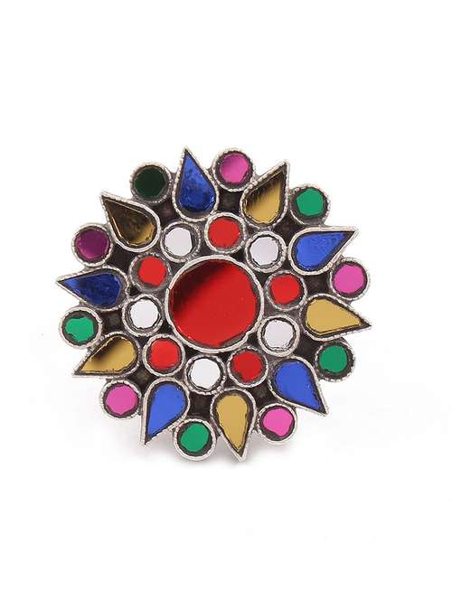 silver adorable floral design, ring - 18182637 -  Standard Image - 0