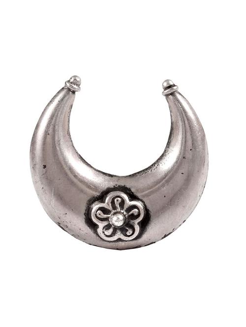 silver adorable moon design ring - 18182639 - Standard Image - 0