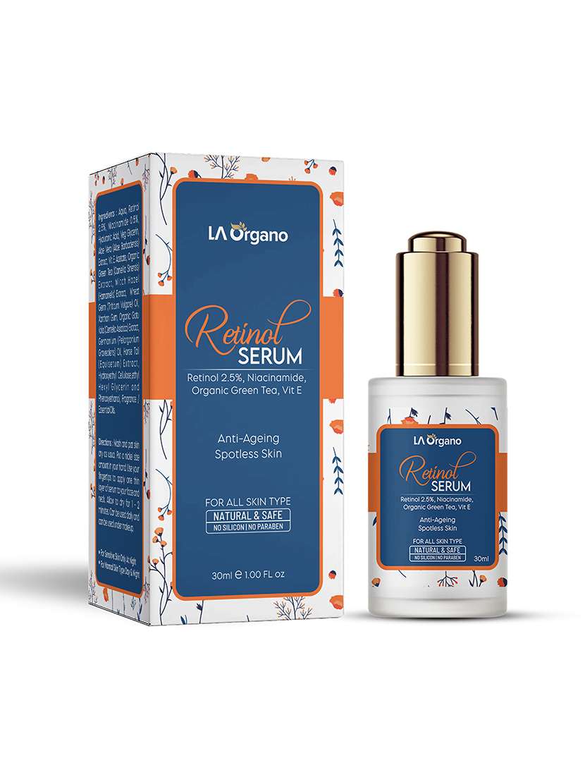 la organo 2.5% retinol face serum for anti aging | reduce fine lines & wrinkles | spotless skin for women & men