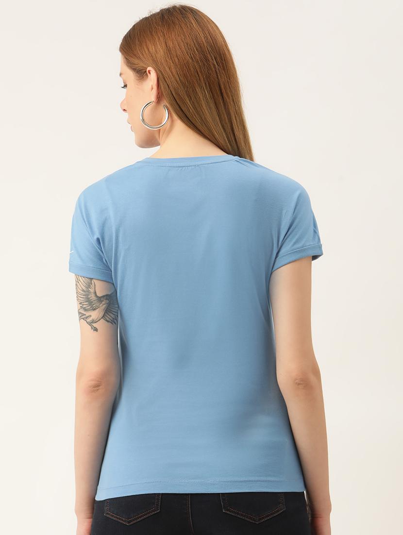blue solid regular top - 18182725 - Standard Image - 2
