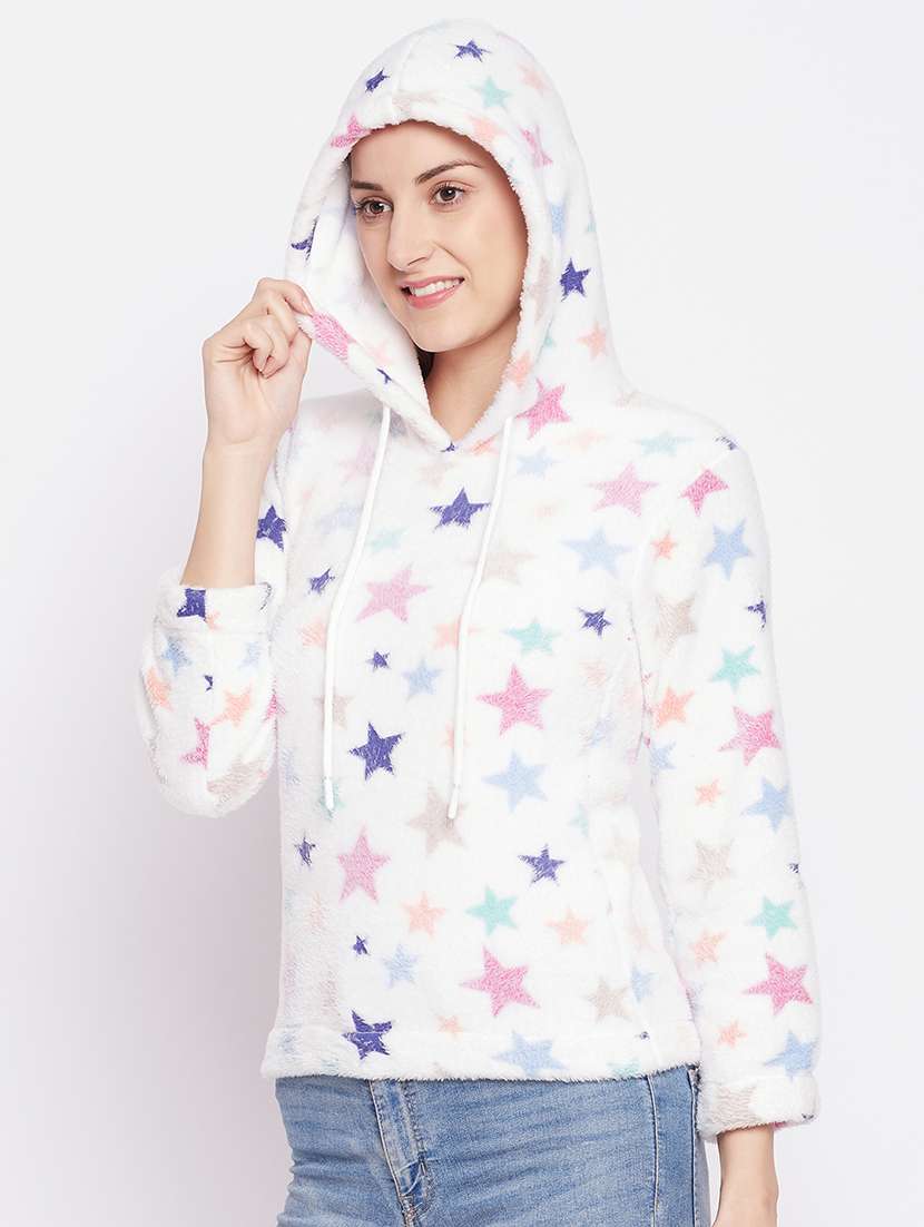 hooded neck printed sweatshirt - 18183171 -  Standard Image - 2