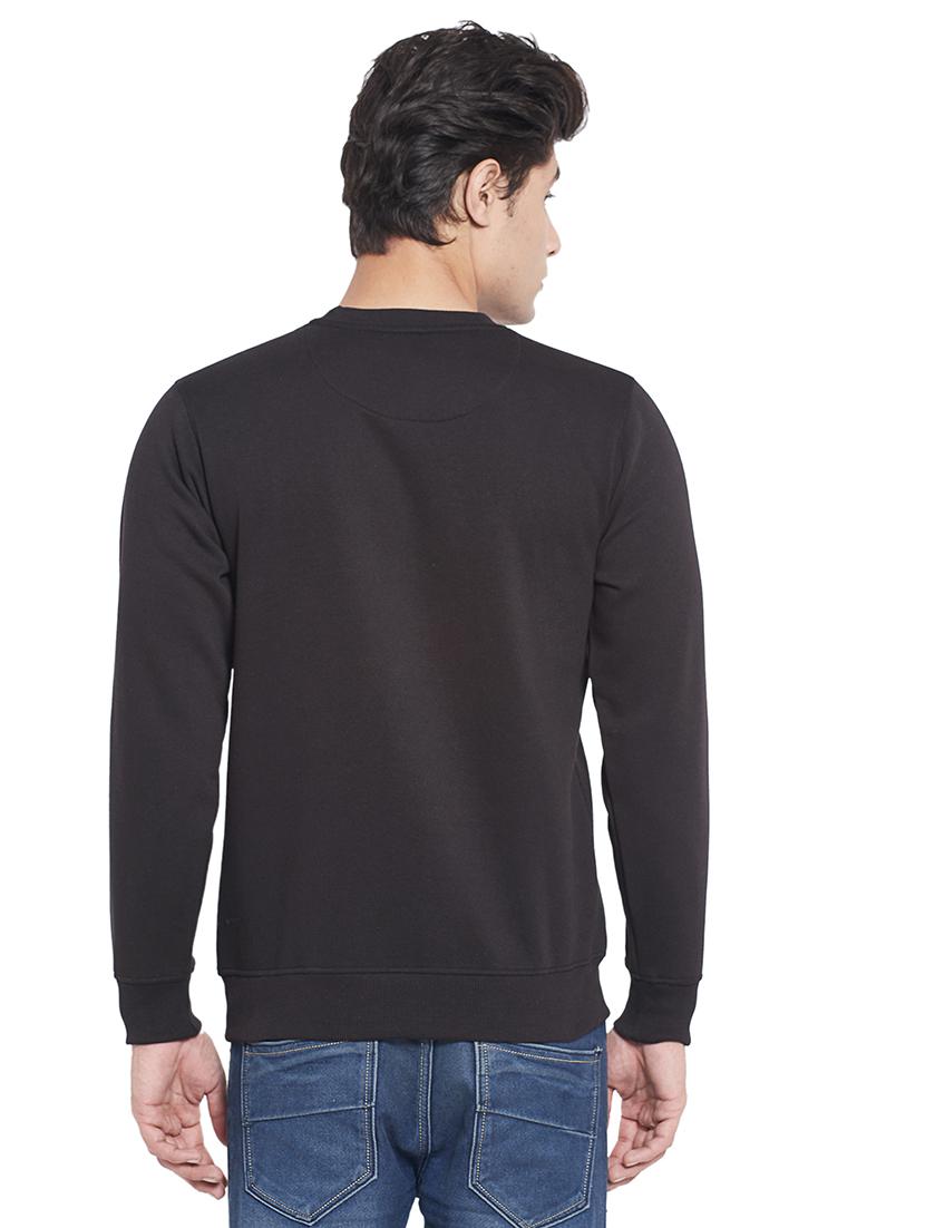 black chest-printed sweatshirt - 18183367 - Standard Image - 2