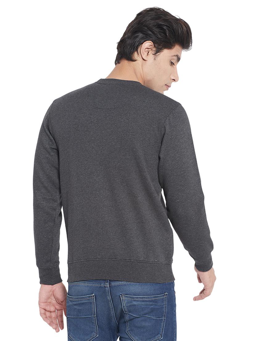 grey chest-printed sweatshirt - 18183369 - Standard Image - 2