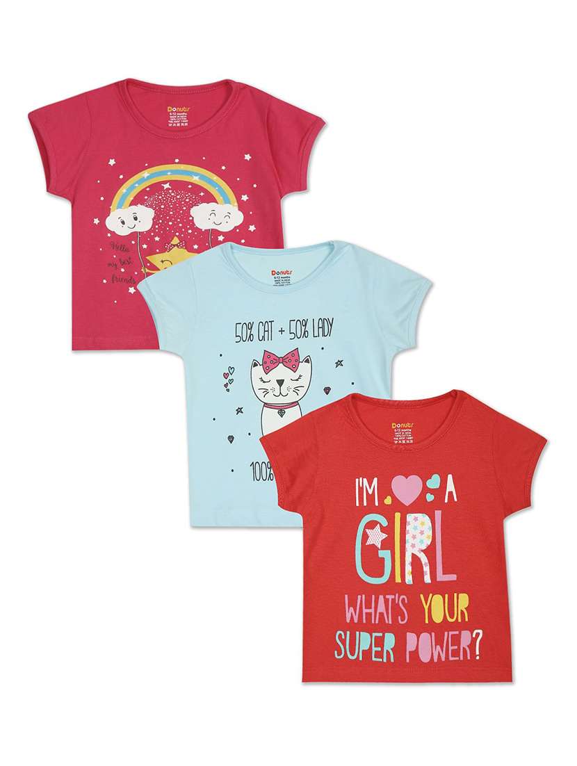 set of 3 pcs printed regular tee - 18183408 - Zoom Image - 0