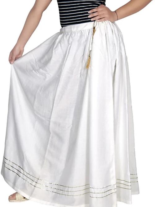 silver gota white skirt  - 18183901 -  Standard Image - 0