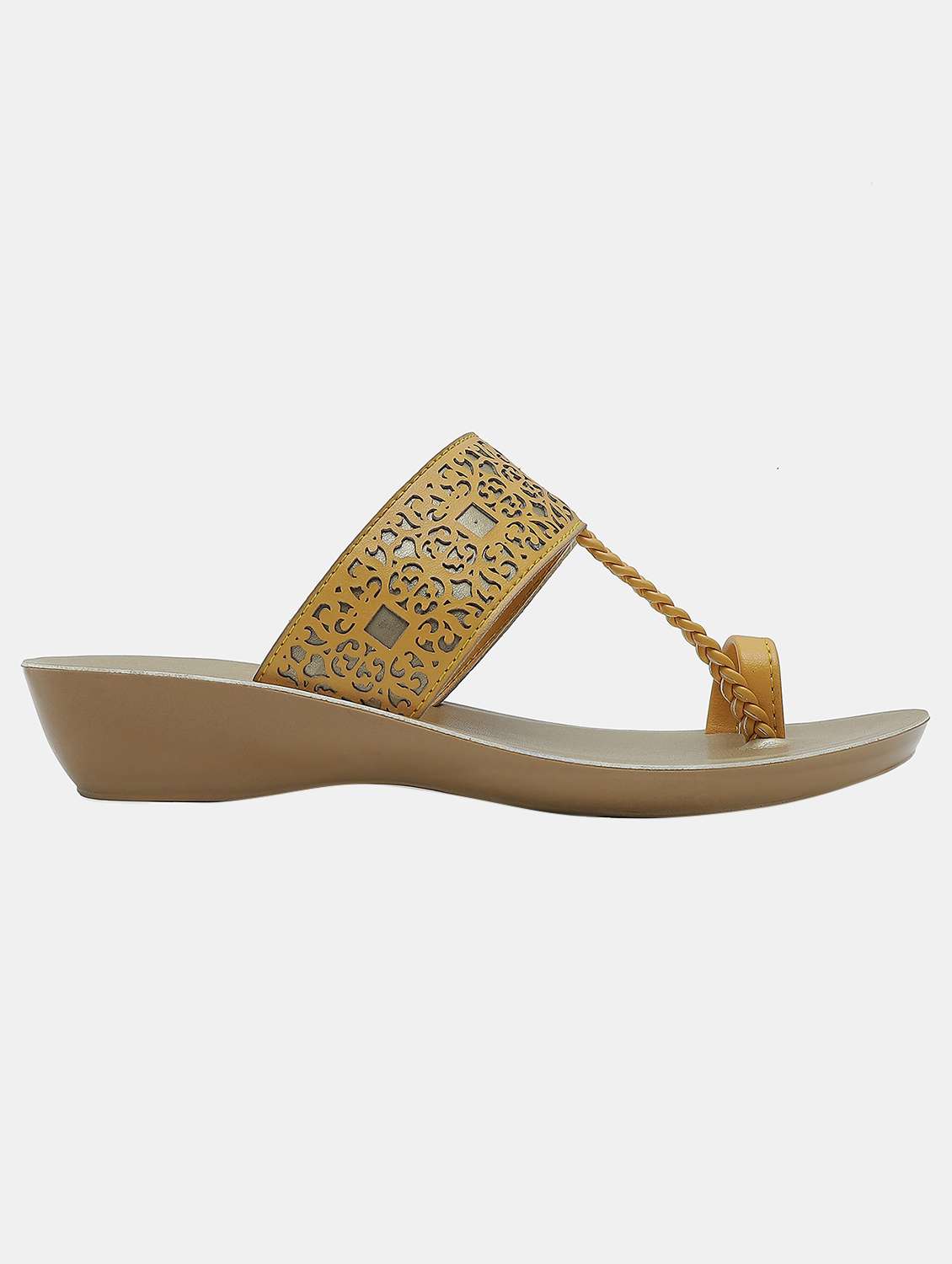 gold toe separator sandal