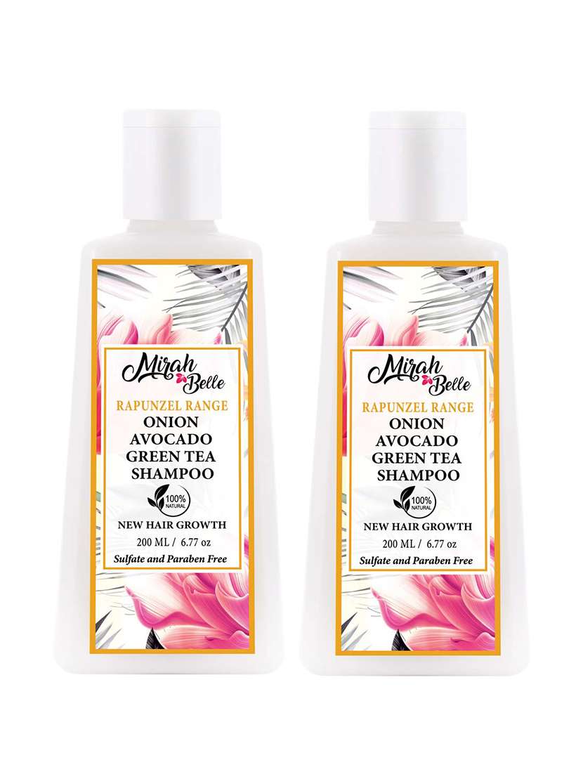 onion - avocado - green tea shampoo (pack of 2 - 200 ml)  - 400 ml