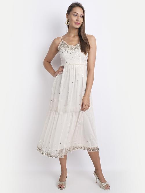 women's fit & flare midi dress - 18184866 -  Standard Image - 0