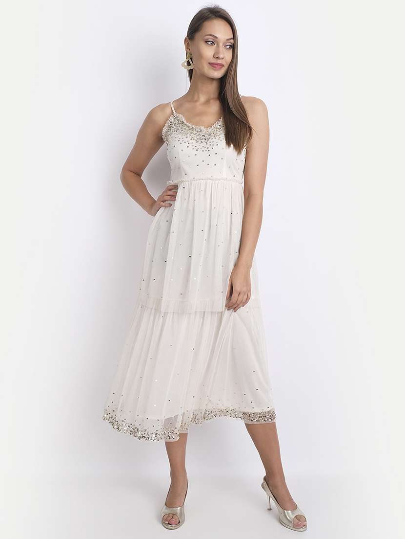Women's Fit & Flare Midi Dress
