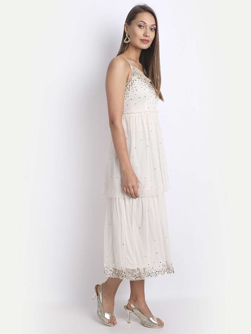 Women's Fit & Flare Midi Dress