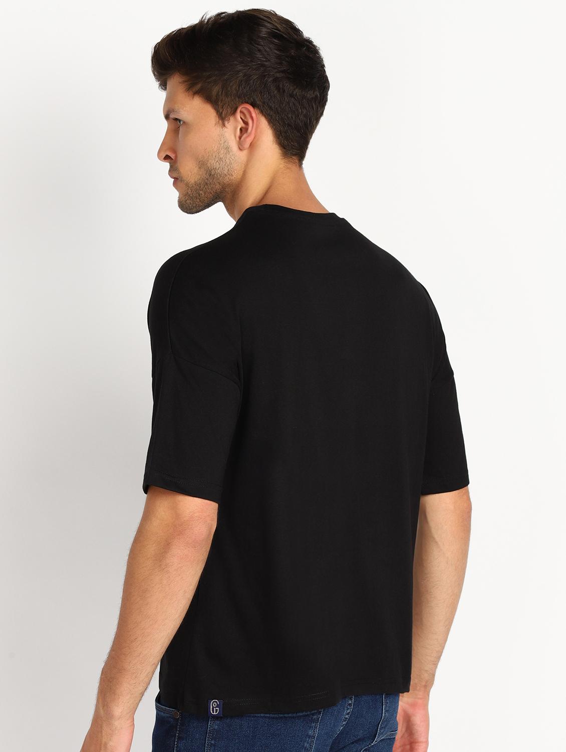 black solid t-shirt - 18185416 - Standard Image - 2